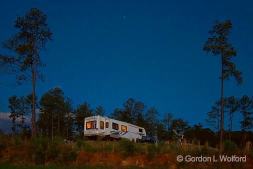 RV In First Light_47323.jpg - Photographed near Grenada, Mississippi, USA.